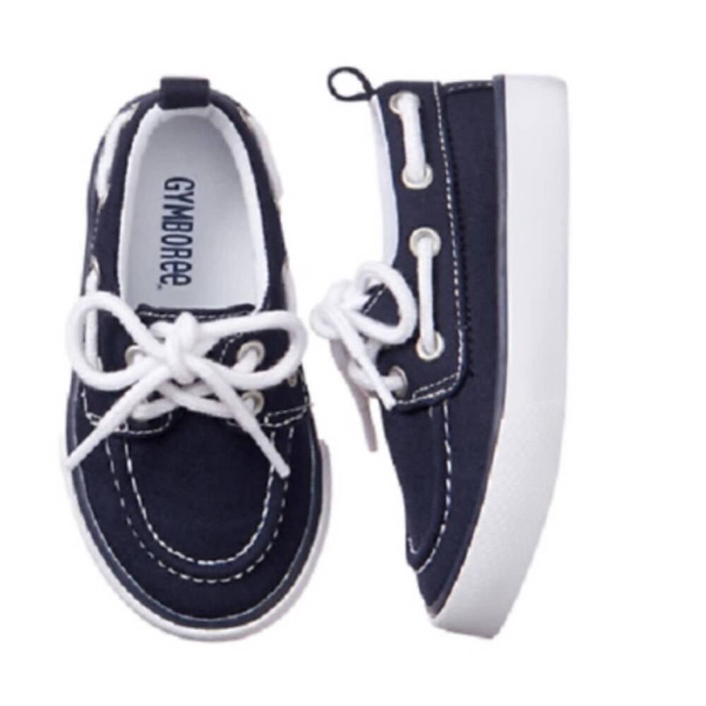 Gymboree Boy’s Navy Blue Boat Shoes Sneakers Size 2